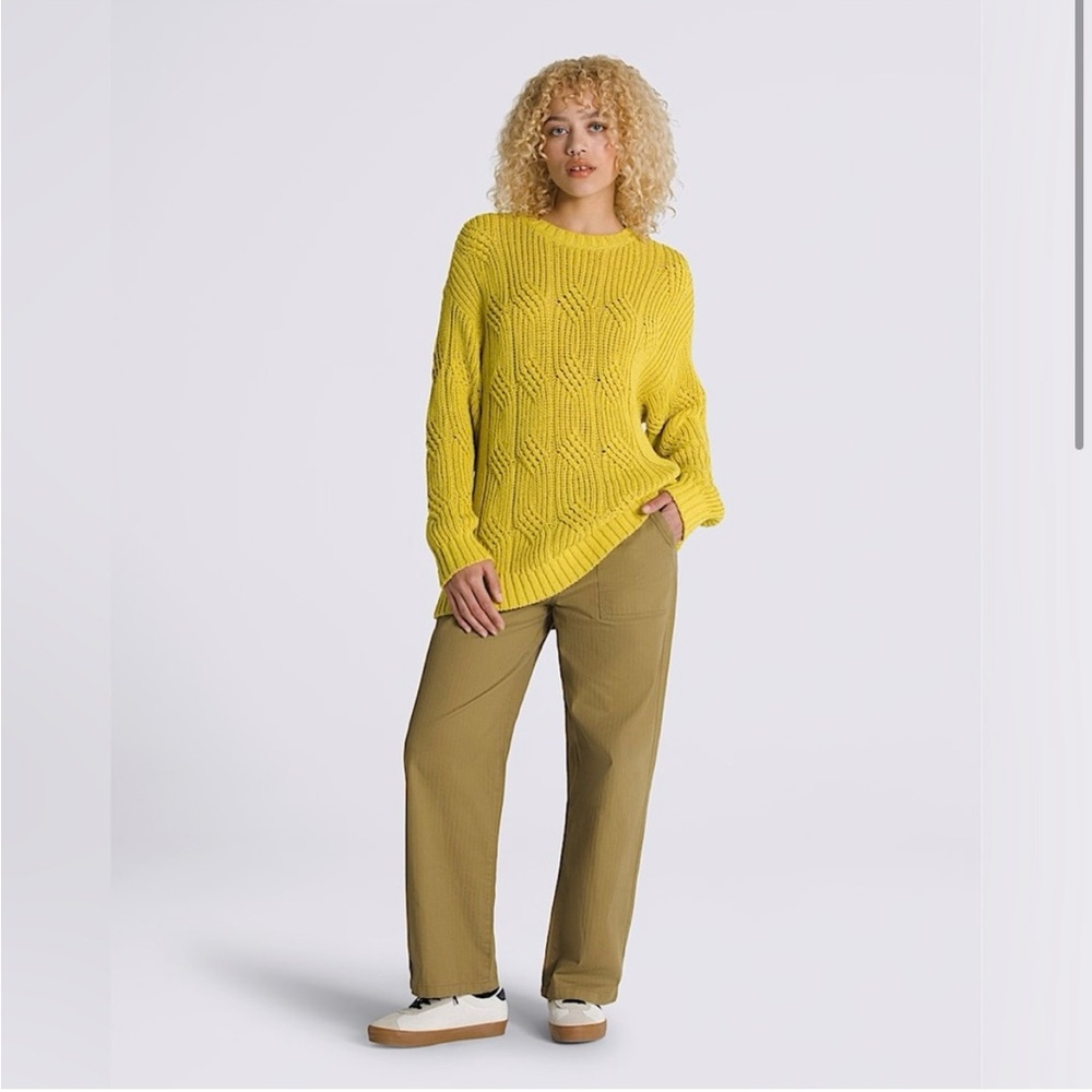 Vans Women’s Mustard Yellow Sweater Size XL - Picture 2 of 8